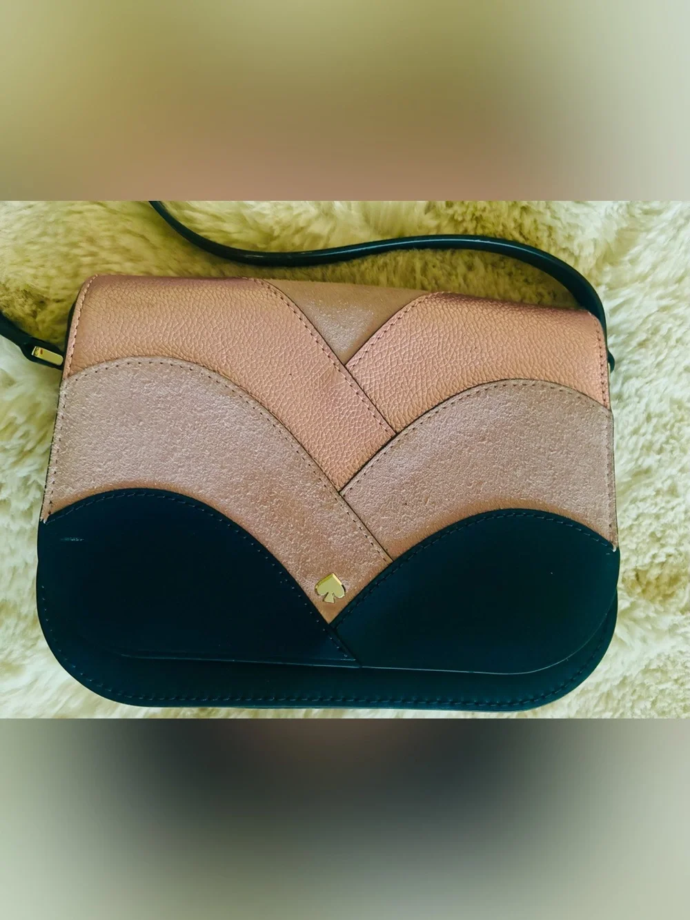 Kate Spade Nadine Patchwork Flap Shoulder/Crossbody Bag Purse